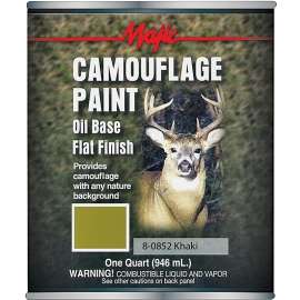 Majic Paints 8-0852-2 Camouflage Paint, Khaki, 1 qt Can