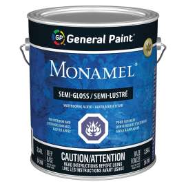 General Paint Monamel 34-249-16 Exterior Paint, Semi-Gloss, Deep Base, 1 gal