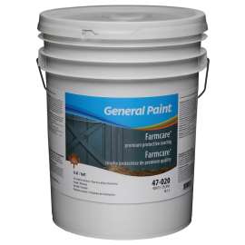 General Paint Farmcare 47-020-20 Premium Protective Coating, Flat, White, 5 gal