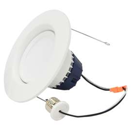Sylvania 73464 LED Downlight Kit, Recessed, Track, 75 W Equivalent, Medium Lamp Base, Dimmable, White Light