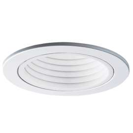 Eaton Lighting RE-4001WB Baffle Trim, Plastic Body, White