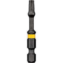 Impact Ready DWA2TX20IRB Power Single End FlexTorq Screwdriver Bit, T20, Torx, 1/4 in Hex Shank, 2 in L