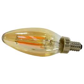 Sylvania 79722 Ultra Vintage LED Lamp, Decorative, B10 Lamp, 40 W Equivalent, E12 Lamp Base, Dimmable, 2175 K Color Temp