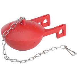 Korky Fits Series 58 Flush Ball Toilet Flapper, Specifications: 2 in Nominal Size, Rubber, Red, For: Kohler Toilets