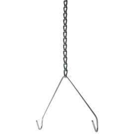 Metalux HBAYC-8-U V-Hangers Chain and S-Hook, Hook Style, Metal, For: Metalux HBL High Bay Fixtures