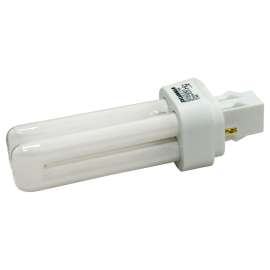 Sylvania 20480 Compact Fluorescent Bulb, 13 W, T4 Lamp, GX23 Lamp Base, 671 Lumens, 2700 K Color Temp, Soft White Light