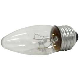 Sylvania 13719 Incandescent Lamp, 40 W, B10 Lamp, Medium Lamp Base, 372 Lumens, 2850 K Color Temp, 1500 hr Average Life