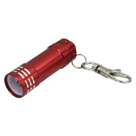 Vulcan 81-863 Key Chain, Snap Key Ring Ring, 1-3/4 in L Ring, Aluminum Case, Red