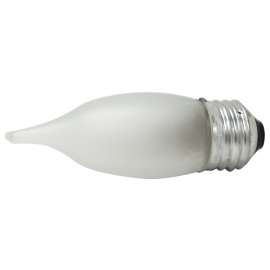 Sylvania 13439 Incandescent Lamp, 25 W, B10 Lamp, Medium Lamp Base, 165 Lumens, 2850 K Color Temp, 1500 hr Average Life
