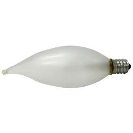 Sylvania 13457 Incandescent Lamp, 40 W, B10 Lamp, Candelabra Lamp Base, 352 Lumens, 2850 K Color Temp