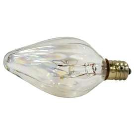 Sylvania 13434 Incandescent Lamp, 15 W, F10 Lamp, Candelabra Lamp Base, 90 Lumens, 2850 K Color Temp
