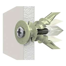 Reliable SnapSkru TGSS8VMX Drywall Anchor, Plastic, 65 lb
