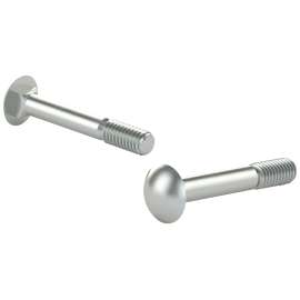 Reliable CBZ143L Carriage Bolt, 1/4-20 Thread, Coarse Thread, 3 in OAL, Steel, Zinc, A Grade