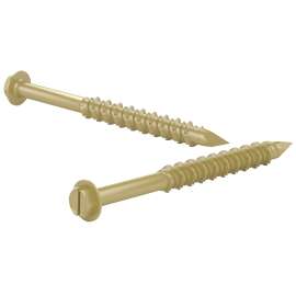 Reliable Gold Tap Pro HCSDPD14234MR Screw, 1/4-8 Thread, 2-3/4 in L, Scorpion Tail Thread, Washer Head, Hex Drive, Steel