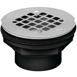 Oatey 42093 Shower Drain, ABS, Black, For: 2 in SCH 40 DWV Pipes