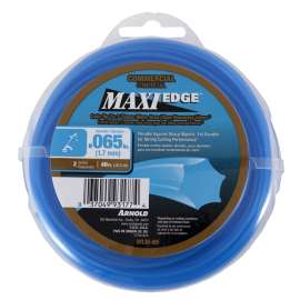 ARNOLD Maxi Edge WLM-65 Trimmer Line, 0.065 in Dia, 40 ft L, Polymer, Blue