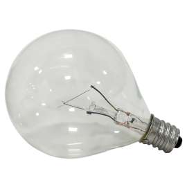 Sylvania 13625 Incandescent Lamp, 25 W, G16.5 Lamp, Candelabra Lamp Base, 180 Lumens, 2850 K Color Temp