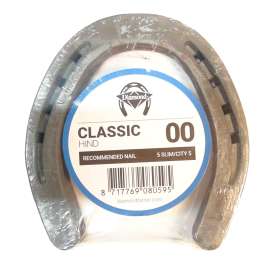 Diamond Farrier 00HINDPR Hind Shoe, 1/4 in Thick, 00, Steel