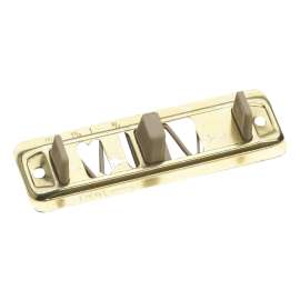 Onward 1471NR Adjustable Guide, Plastic/Metal, White, Nickel, Floor Mounting