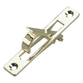 Onward 1475BR Pocket Door Edge Pull, 19.1 mm W, 98.7 mm H, Steel, Brass