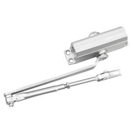Onward 1600 Series 1600SI21BC Door Closer, Left, Right Hand, Aluminum, Satin, 25 to 45 kg