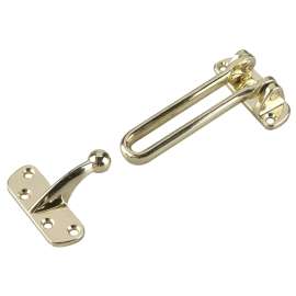 Onward 213BR Security Latch, Metal, Brass, Clear