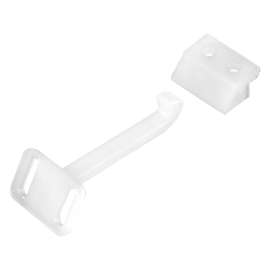Onward 215WR Child Safety Latch, 2 in L, 1.01 in W, Plastic, White
