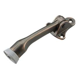 Onward 68ORBR Flip-Down Door Stop, 5 in Projection, Metal, Oil-Rubbed Bronze