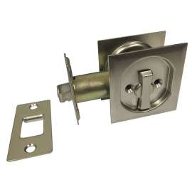 Onward 17SNB42R Pocket Door Pull, 62 mm W, 91 mm D, Steel, Brushed Nickel