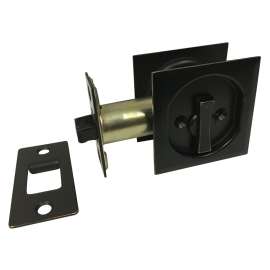 Onward 17SORB42R Pocket Door Pull, 62 mm W, 91 mm D, Steel, Oil-Rubbed Bronze