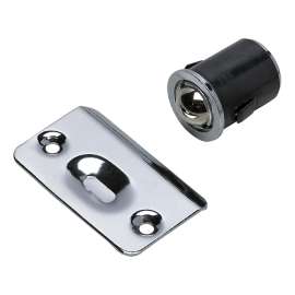 Onward 5037CV Drive-In Ball Door Catch, Metal, Chrome