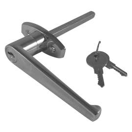Onward 7692CR Locking L-Handle, 3-3/4 in L Shaft, Chrome, L-Handle Handle
