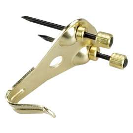 Onward 4545BR Premium Hanger, 50 lb, Metal, Brass, Nail Mounting