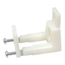 Onward 246204101WR Adjustable Lower Door Guide, Plastic, White, Wall Mounting