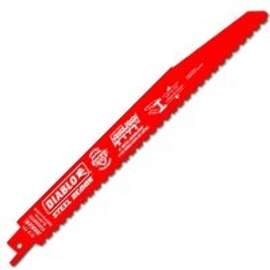 Diablo DS0908BFDC Reciprocating Saw Blade, 9 in L, 8/10 TPI, Bi-Metal Cutting Edge