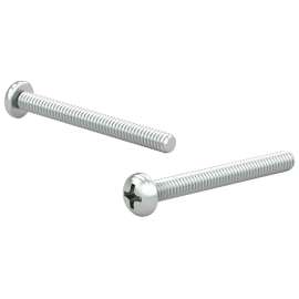 Reliable PPMZM625MR Machine Screw, M6 Thread, 25 mm L, Full, Metric Thread, Pan Head, Phillips Drive, Type B Point, Zinc