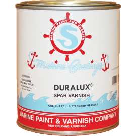 Duralux M738-4 Marine Clear Spar Varnish, High-Gloss, Clear, Liquid, 1 qt, Can