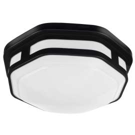 ETI Color Preference Series FME-10-802-MV-N-N-B Hexagon Lighting, 120 VAC, LED Lamp, 830 Lumens Lumens, Black Fixture