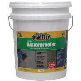 DAMTITE 03555 Latex Waterproofer, White, Liquid, 5 gal Pail