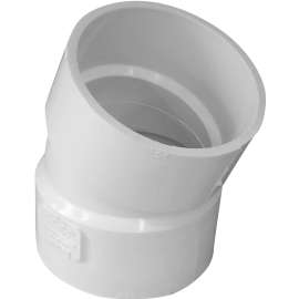 GENOVA 400 Series 40840 Pipe Elbow, 4 in Hub, 22.5 deg