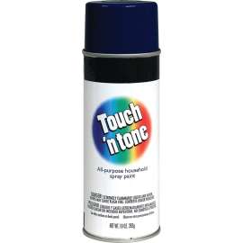 TOUCH 'N TONE 55290830 Spray Paint, Gloss, Dark Blue, 10 oz, Aerosol Can