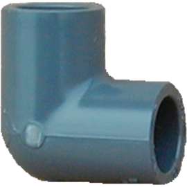 GENOVA 300 Series 307108 Pipe Elbow, 1 in Slip, 90 deg, Gray