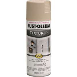 RUST-OLEUM STOPS RUST 7223830 Textured Spray Sandstone, Solvent-Like, Sandstone, 12 oz, Aerosol Can