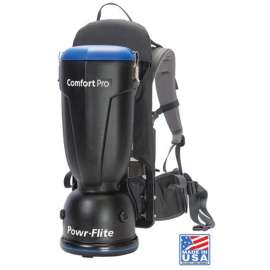 POWR-FLITE Comfort Pro BP6S Vacuum Cleaner, 6 qt Vacuum, 130 cfm Air, 62 dB, HEPA Filter, 1200 W, 120 V