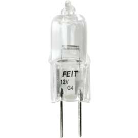 Feit Electric BPQ15T3-6/CAN Halogen Bulb, 15 W, G4 Lamp Base, JC T3 Lamp, 3000 K Color Temp, 2000 hr Average Life