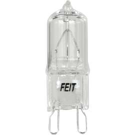 Feit Electric BPQ60/G9/CAN Halogen Bulb, 60 W, G9 Lamp Base, JCD T4 Lamp, 3000 K Color Temp, 2000 hr Average Life