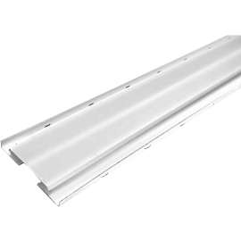Master Flow AR10WH Ridge Vent, 10 ft L, 7-1/2 in W, Aluminum, White