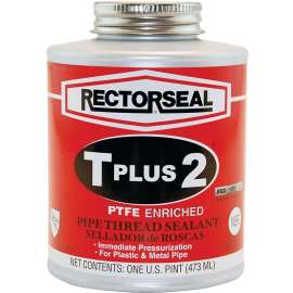 RECTORSEAL T Plus 2 Series 23431 Thread Sealant, 1 pt Can, Paste, White