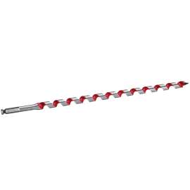 Milwaukee 48-13-5750 Ship Auger Bit, 3/4 in Dia, 18 in OAL, Spiral Flute, 7/16 in Dia Shank, Hex Shank