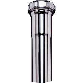 Plumb Pak PPC12-6CP Pipe Extension Tube, 1-1/4 in, 6 in L, Slip-Joint, Brass, Chrome